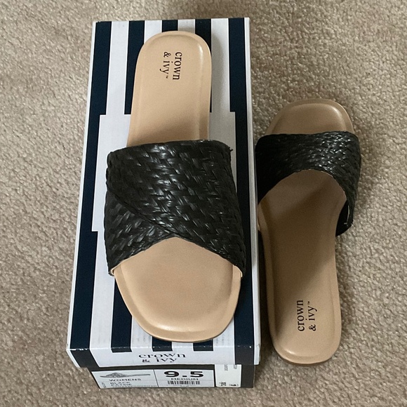 Woman black Patsie flat slip on shoes - Picture 3 of 6